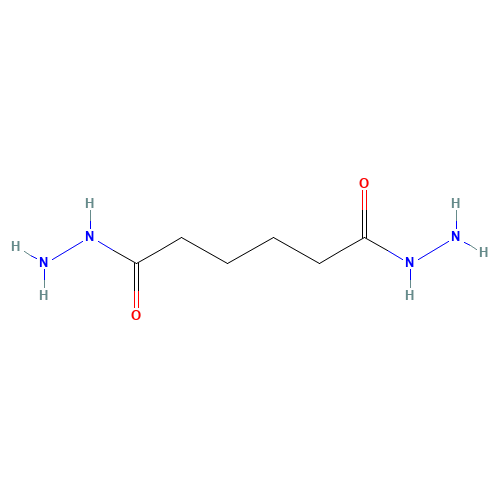 Adipic dihydrazide (CAS: 1071-93-8) - Chemical Structure and Molecular Formula 