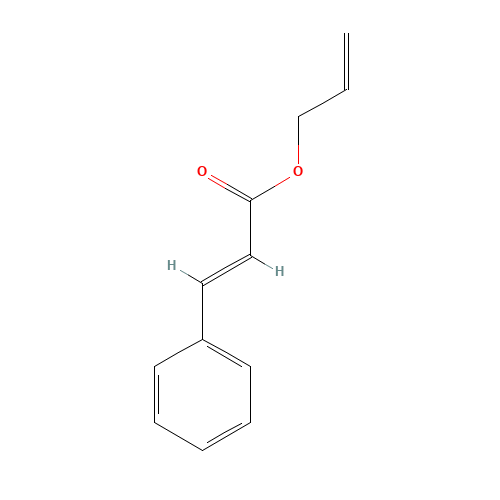 ALLYL CINNAMATE (CAS: 1866-31-5) - Chemical Structure and Molecular Formula 