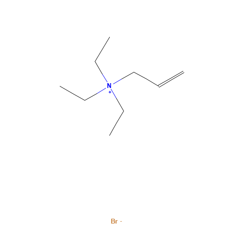 ALLYL TRIETHYLAMMONIUM BROMIDE (CAS: 29443-23-0) - Chemical Structure and Molecular Formula 
