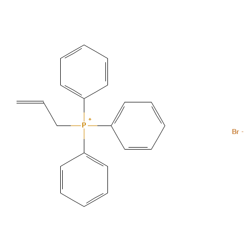 Allyltriphenylphosphonium bromide (CAS: 1560-54-9) - Chemical Structure and Molecular Formula 