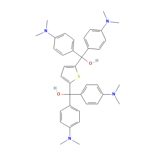 alpha,alpha,alpha',alpha'-Tetrakis[4-(dimethylamino)phenyl]-2,5-thiophenedimethanol (CAS: 191282-20-9) - Related Chemical Product