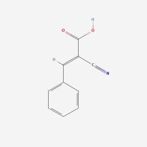 ALPHA-CYANOCINNAMIC ACID (CAS: 1011-92-3) - Chemical Structure and Molecular Formula 