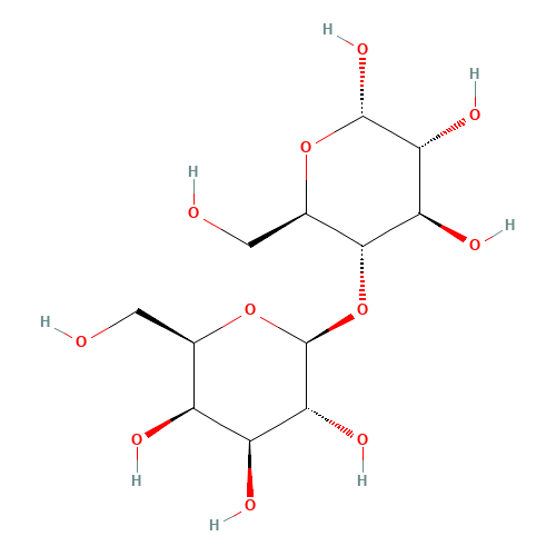 Lactose (CAS: 14641-93-1) - Chemical Structure and Molecular Formula 