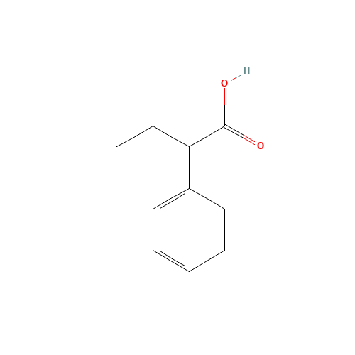 2-Isopropyl-2-phenylacetic acid (CAS: 3508-94-9) - Chemical Structure and Molecular Formula 