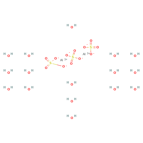 ALUMINUM SULFATE (CAS: 16828-11-8) - Chemical Structure and Molecular Formula 