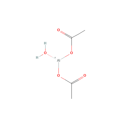 Aluminum diacetate hydroxide (CAS: 142-03-0) - Chemical Structure and Molecular Formula 