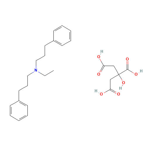Alverine citrate (CAS: 5560-59-8) - Chemical Structure and Molecular Formula 