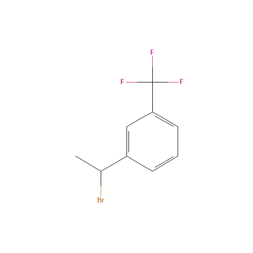 a-methyl-3-trifluoromethylbenzylbromide (CAS: 68120-41-2) - Chemical Structure and Molecular Formula 