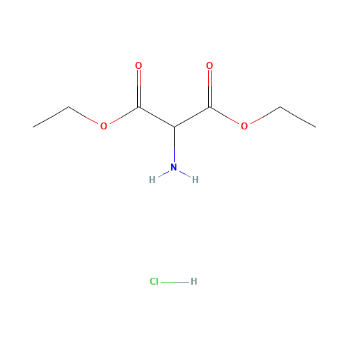 Diethyl aminomalonate hydrochloride (CAS: 13433-00-6) - Chemical Structure and Molecular Formula 
