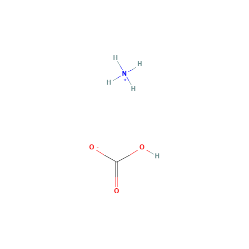 Ammonium bicarbonate (CAS: 1066-33-7) - Chemical Structure and Molecular Formula 