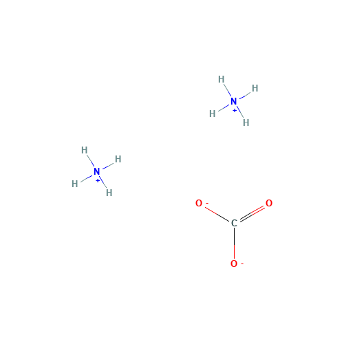 AMMONIUM CARBONATE (CAS: 8000-73-5) - Chemical Structure and Molecular Formula 