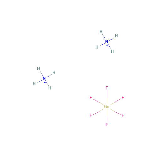 AMMONIUM HEXAFLUOROGERMANATE (CAS: 16962-47-3) - Chemical Structure and Molecular Formula 