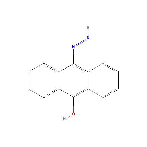 ANTHRAQUINONE MONOHYDRAZONE (CAS: 3166-13-0) - Chemical Structure and Molecular Formula 