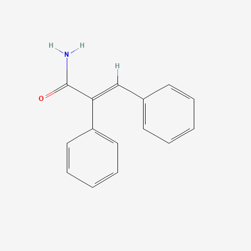a-Phenyl-trans-cinnamamide (CAS: 20432-29-5) - Chemical Structure and Molecular Formula 