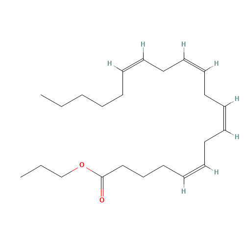 ARACHIDONIC ACID PROPYL ESTER (CAS: 93913-74-7) - Chemical Structure and Molecular Formula 
