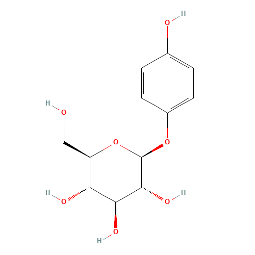Arbutin (CAS: 497-76-7) - Chemical Structure and Molecular Formula 