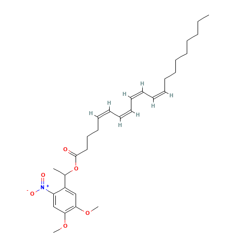 ARACHIDONIC ACID 1-(4,5-DIMETHOXY-2-NITROPHENYL)ETHYL ESTER (CAS: 155613-96-0) - Related Chemical Product