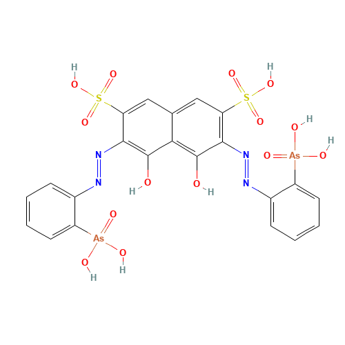ARSENAZO III SODIUM SALT (CAS: 1668-00-4) - Chemical Structure and Molecular Formula 