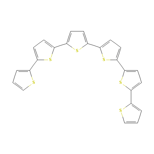 ALPHA-SEXITHIOPHENE (CAS: 88493-55-4) - Chemical Structure and Molecular Formula 