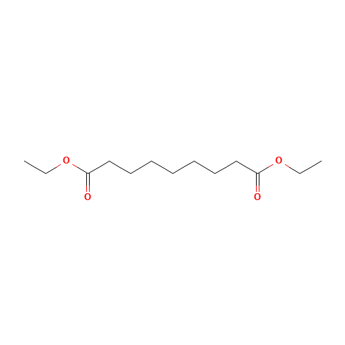 DIETHYL AZELATE (CAS: 624-17-9) - Chemical Structure and Molecular Formula 