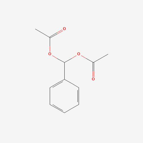 BENZAL DIACETATE (CAS: 581-55-5) - Chemical Structure and Molecular Formula 