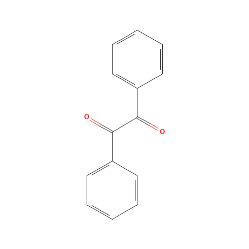 Benzil (CAS: 134-81-6) - Chemical Structure and Molecular Formula 