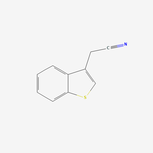 BENZO[B]THIOPHENE-3-ACETONITRILE (CAS: 3216-48-6) - Chemical Structure and Molecular Formula 
