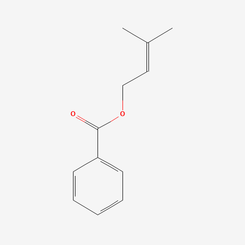 BENZOIC ACID 3-METHYL-2-BUTENYL ESTER (CAS: 5205-11-8) - Chemical Structure and Molecular Formula 