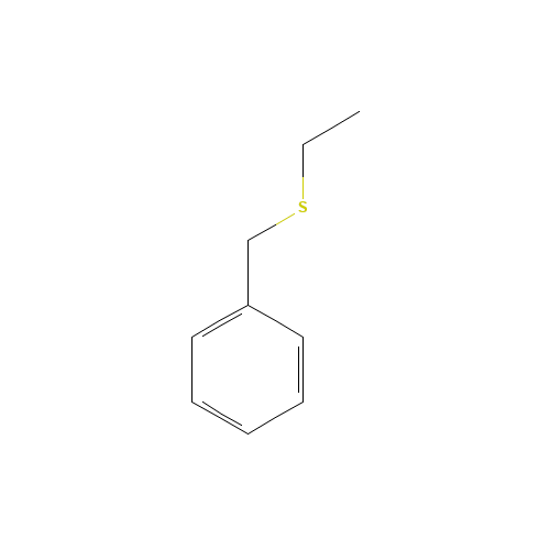 BENZYL ETHYL SULPHIDE (CAS: 6263-62-3) - Chemical Structure and Molecular Formula 