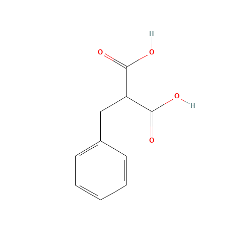 Benzylmalonic acid (CAS: 616-75-1) - Chemical Structure and Molecular Formula 