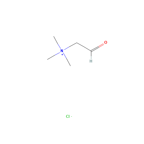 BETAINE ALDEHYDE CHLORIDE (CAS: 7758-31-8) - Chemical Structure and Molecular Formula 
