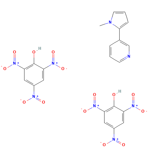 3-(1-methyl-1H-pyrrol-2-yl)pyridine,compound with picric acid (1:2) (CAS: 35607-18-2) - Related Chemical Product