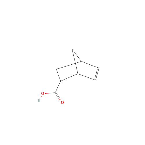 5-Norbornene-2-carboxylic acid (CAS: 120-74-1) - Chemical Structure and Molecular Formula 