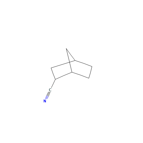 2-NORBORNANECARBONITRILE (CAS: 2234-26-6) - Chemical Structure and Molecular Formula 
