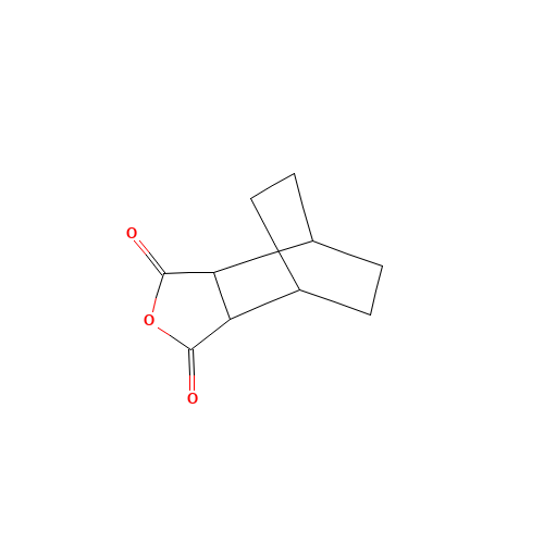 BICYCLO[2.2.2]OCTANE-2,3-DICARBOXYLIC ANHYDRIDE (CAS: 26843-47-0) - Chemical Structure and Molecular Formula 