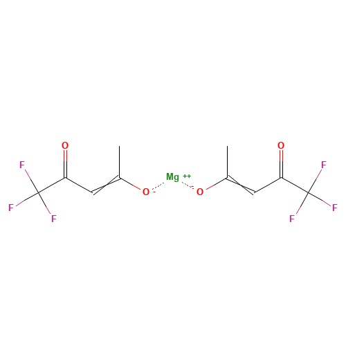 BIS(TRIFLUORO-2,4-PENTANEDIONATO)MAGNESIUM(II) (CAS: 53633-79-7) - Chemical Structure and Molecular Formula 