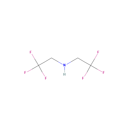 BIS(2,2,2-TRIFLUOROETHYL)AMINE (CAS: 407-01-2) - Chemical Structure and Molecular Formula 