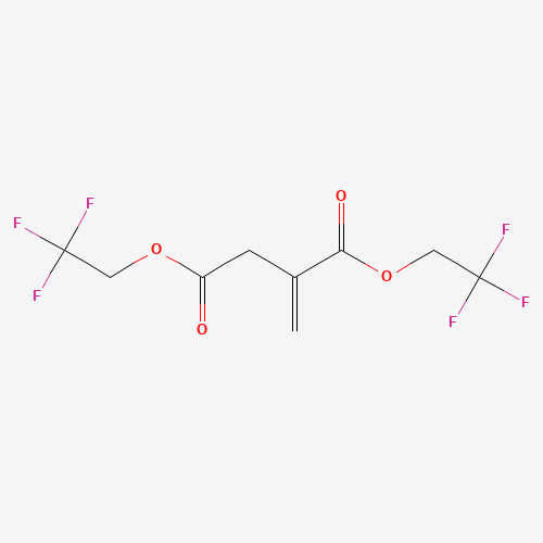 BIS(2,2,2-TRIFLUOROETHYL) ITACONATE (CAS: 104534-96-5) - Chemical Structure and Molecular Formula 