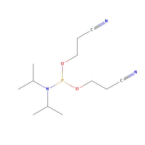 BIS(2-CYANOETHYL)-N,N-DIISOPROPYL PHOSPHORAMIDITE (CAS: 102690-88-0) - Related Chemical Product