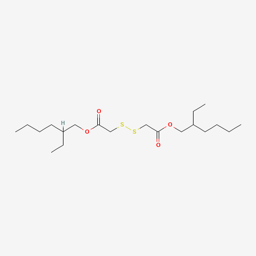 BIS(2-ETHYLHEXYL) DITHIODIACETATE (CAS: 62268-47-7) - Chemical Structure and Molecular Formula 