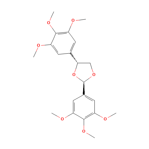 BIS-(3,4,5-TRIMETHOXYPHENYL)-1,3-DIOXOLANE (CAS: 116673-45-1) - Related Chemical Product