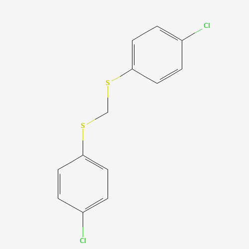 BIS(4-CHLOROPHENYLTHIO)METHANE (CAS: 2393-97-7) - Chemical Structure and Molecular Formula 