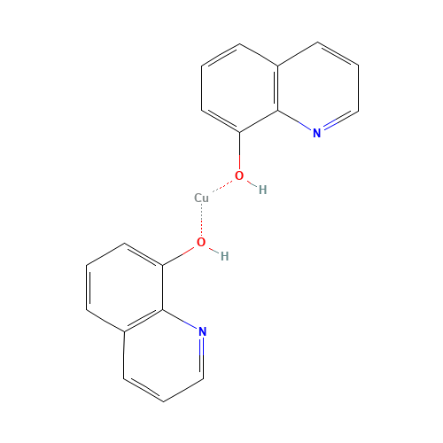 Copper quinolate (CAS: 10380-28-6) - Chemical Structure and Molecular Formula 