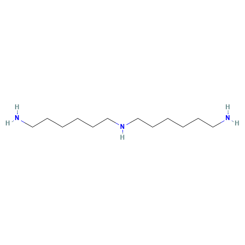 BIS(HEXAMETHYLENE)TRIAMINE (CAS: 143-23-7) - Chemical Structure and Molecular Formula 