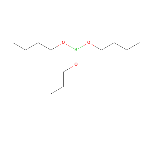 Tributyl borate (CAS: 688-74-4) - Chemical Structure and Molecular Formula 