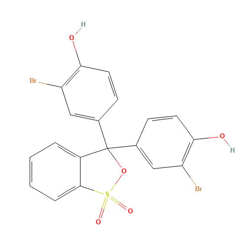Bromophenol Red (CAS: 2800-80-8) - Chemical Structure and Molecular Formula 