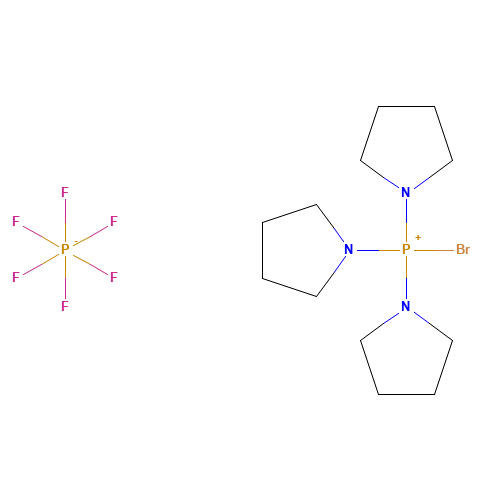 Bromo-tris-pyrrolidino-phosphonium hexafluorophosphate (CAS: 132705-51-2) - Related Chemical Product