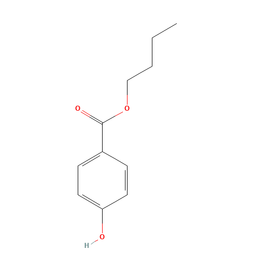 Butylparaben (CAS: 94-26-8) - Chemical Structure and Molecular Formula 