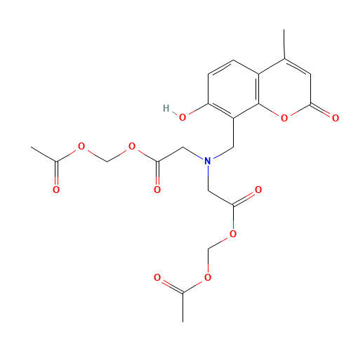 CALCEIN BLUE,AM (CAS: 168482-84-6) - Chemical Structure and Molecular Formula 