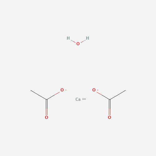 CALCIUM ACETATE HYDRATE (CAS: 114460-21-8) - Chemical Structure and Molecular Formula 